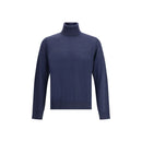 Dsquared² Blauer Rollkragenpullover aus Wolle