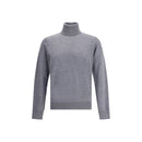 Dsquared² Grauer Rollkragenpullover aus Fleece-Wolle