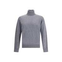 Dsquared² Grauer Rollkragenpullover aus Fleece-Wolle