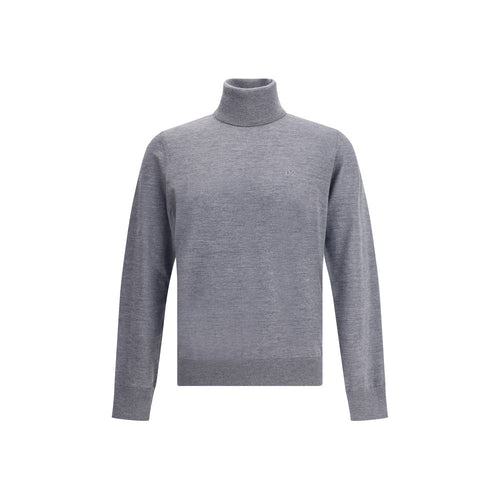 Dsquared² Grauer Rollkragenpullover aus Fleece-Wolle