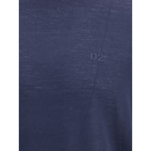 Dsquared² Blauer Rollkragenpullover aus Wolle