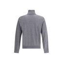 Dsquared² Grauer Rollkragenpullover aus Fleece-Wolle