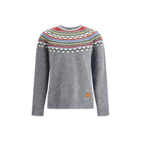 Dsquared² Graues Woll-Fleece-Sweatshirt