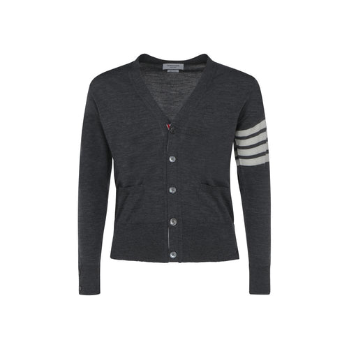 Thom Browne Gray Fleece Wool Jacket
