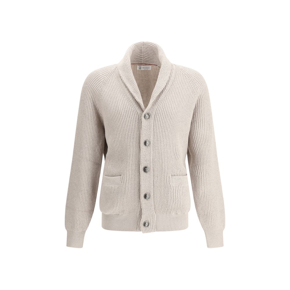 Brunello Cucinelli Beiger Baumwoll-Cardigan