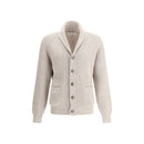 Brunello Cucinelli Beiger Baumwoll-Cardigan