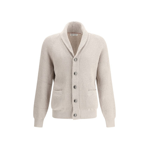 Brunello Cucinelli Beiger Baumwoll-Cardigan