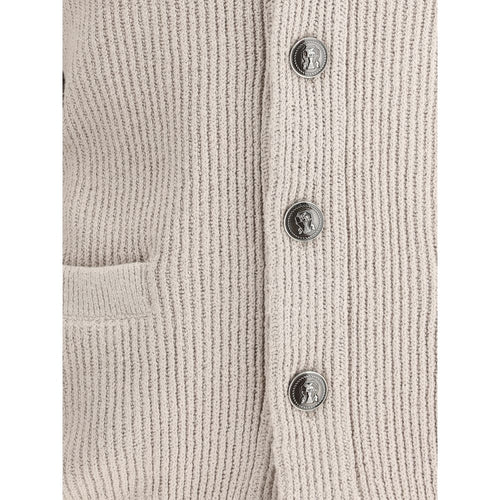 Brunello Cucinelli Beiger Baumwoll-Cardigan
