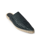 Bottega Veneta Espadrille aus grünem Leder