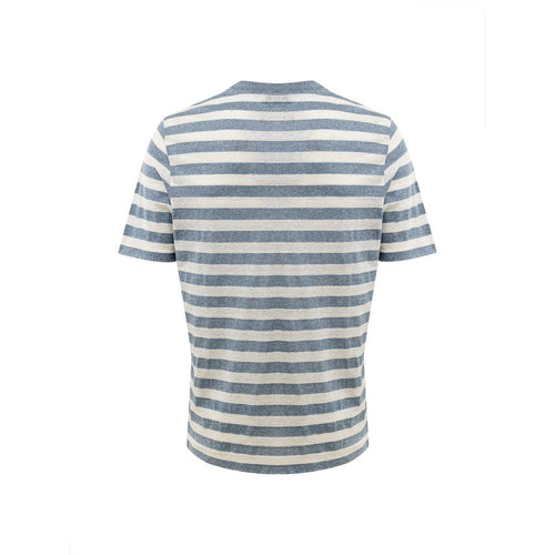 Gran Sasso Long Cotton Dress in Blue