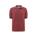 Gran Sasso Rotes Baumwoll-Poloshirt