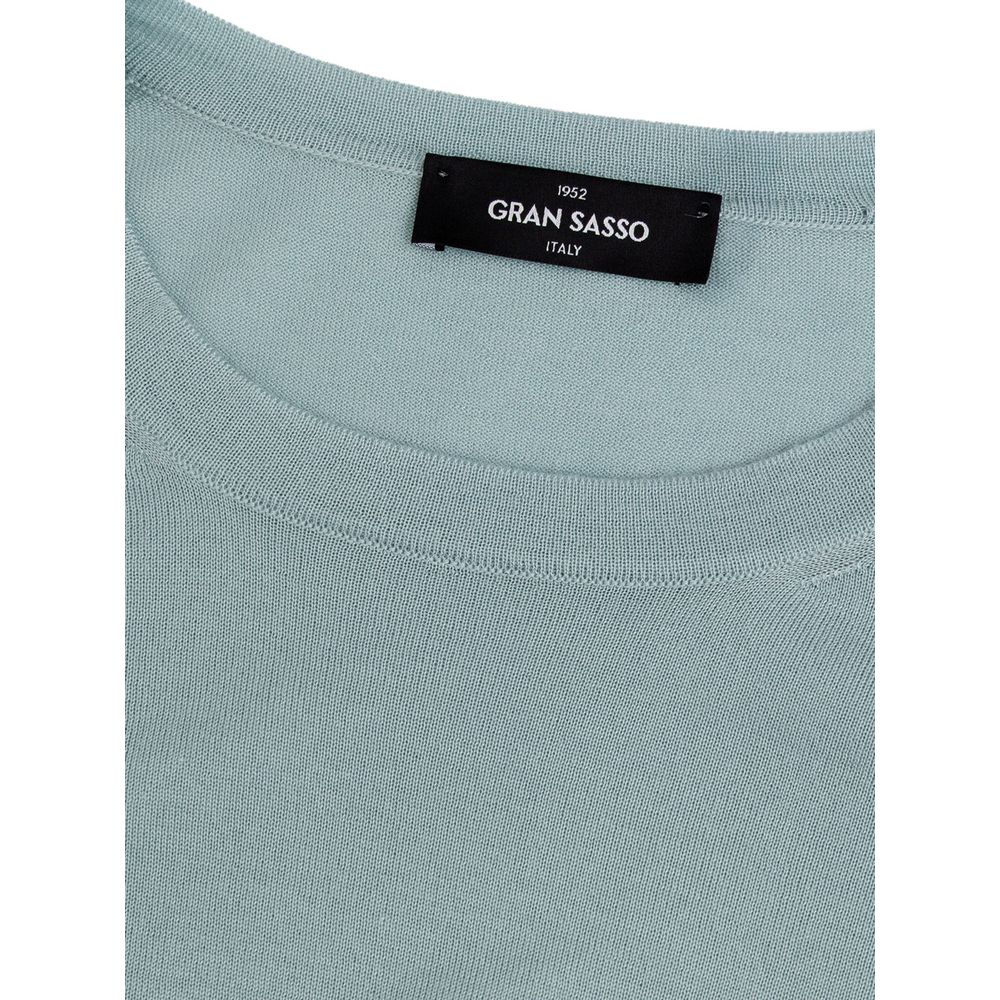 Gran Sasso Blauer Kaschmir-Pullover aus reinem Kaschmir