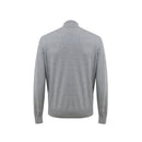 Gran Sasso Graue Baumwoll-Strickjacke