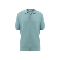Gran Sasso Blue Cotton Polo Shirt