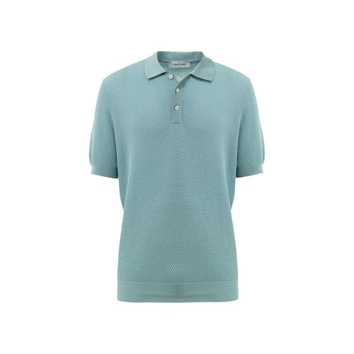 Gran Sasso Blue Cotton Polo Shirt