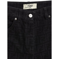 Fendi Schwarze Baumwolljeans Denim