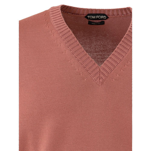 Tom Ford Seiden-Sweatshirt in Zartrosa