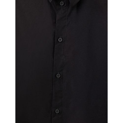 Balenciaga Langes Schwarzes Baumwollkleid