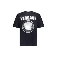 Versace Schwarzes Baumwoll-T-Shirt
