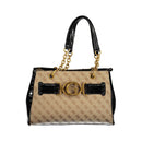 Guess Jeans Schwarze Polyethylen-Handtasche