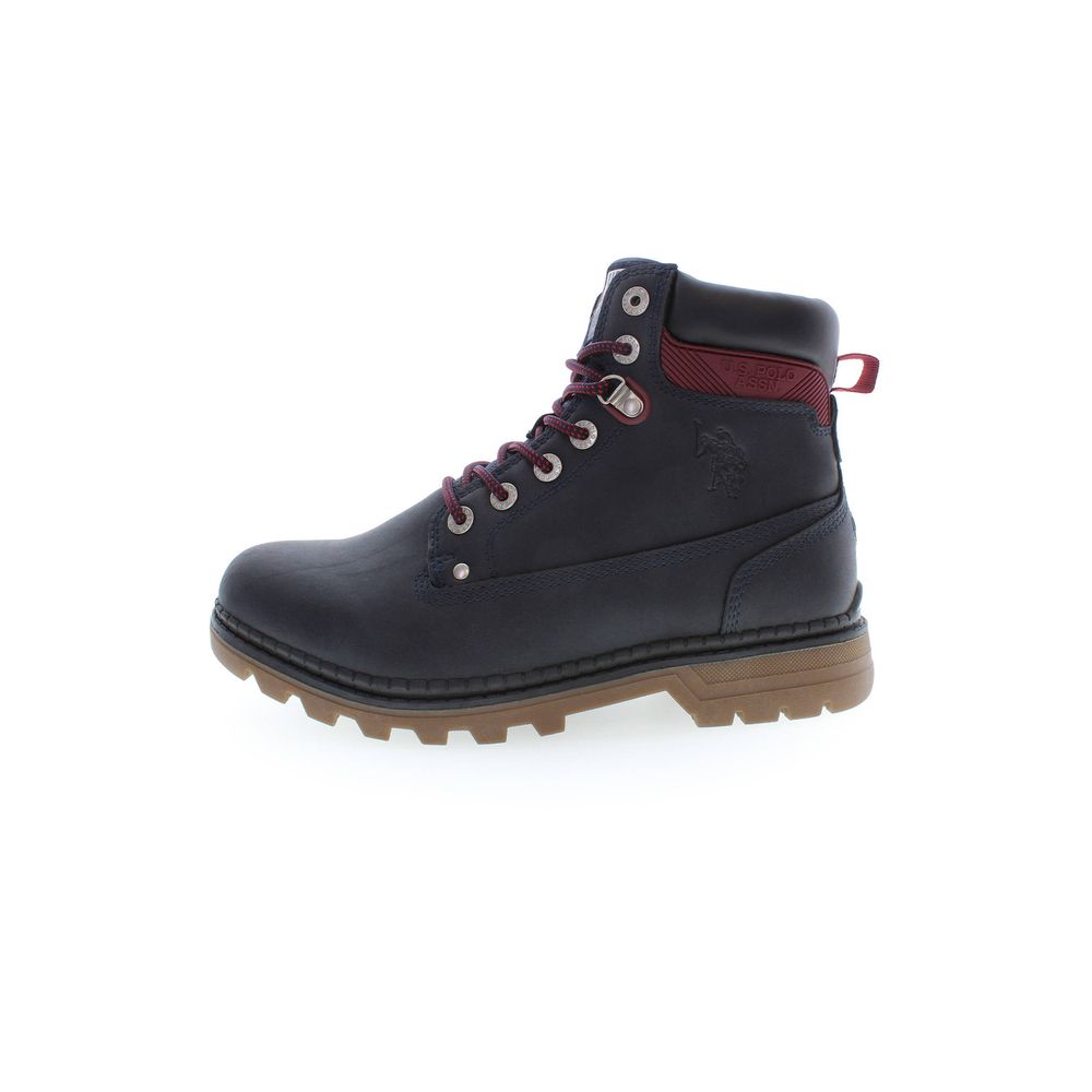 U.S. POLO ASSN. Blauer Polyester-Stiefel