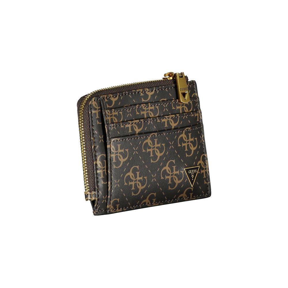 Guess Jeans Braunes Leder Portemonnaie