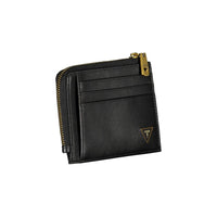 Guess Jeans Schwarzes Leder Portemonnaie