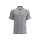 Brunello Cucinelli Graues Baumwoll-Poloshirt