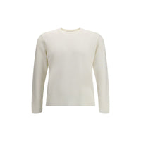 Thom Browne White Wool Fleece Sweatshirt