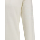 Thom Browne White Wool Fleece Sweatshirt