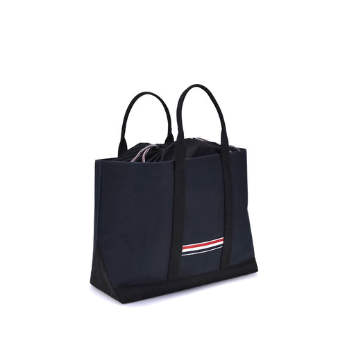 Thom Browne Handtasche aus Kalbshaut in Blau Bos Taurus