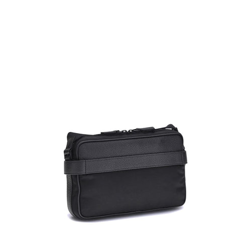 Ferragamo Schwarze Kalbshaut Bos Taurus Schultertasche