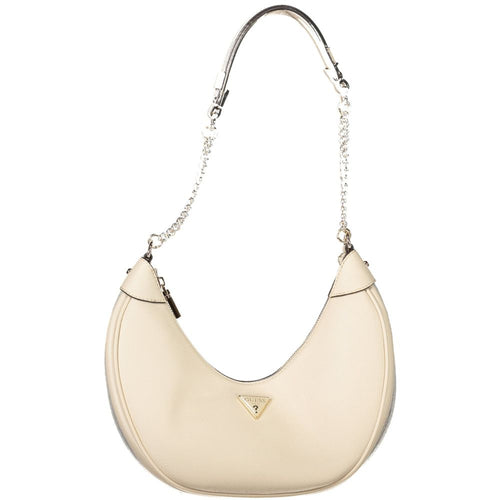 Guess Jeans Beige Polyethylen Frauen Handtasche