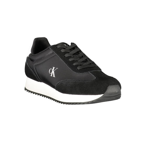 Calvin Klein Schwarzes Leder Damen Sneaker