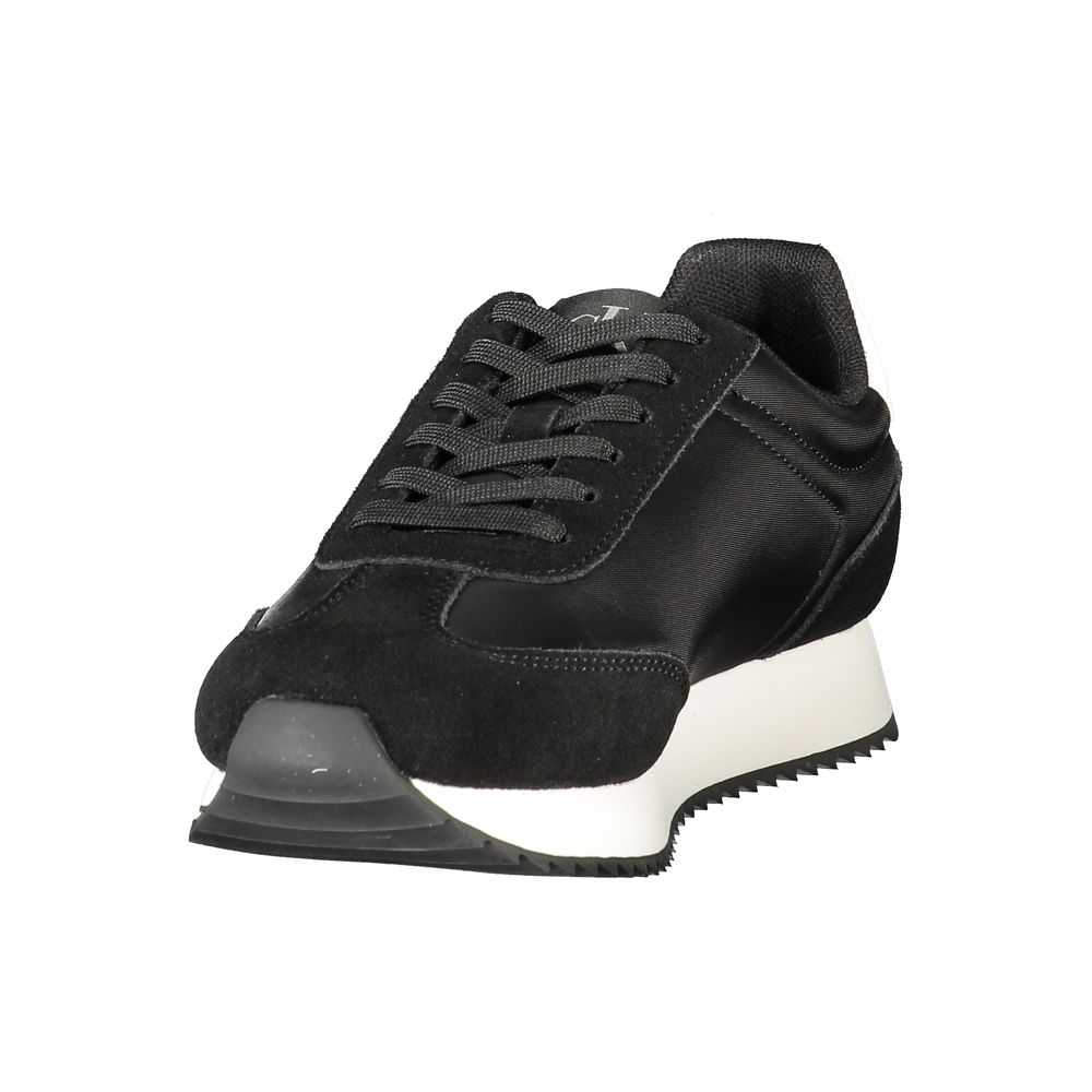 Calvin Klein Schwarzes Leder Damen Sneaker