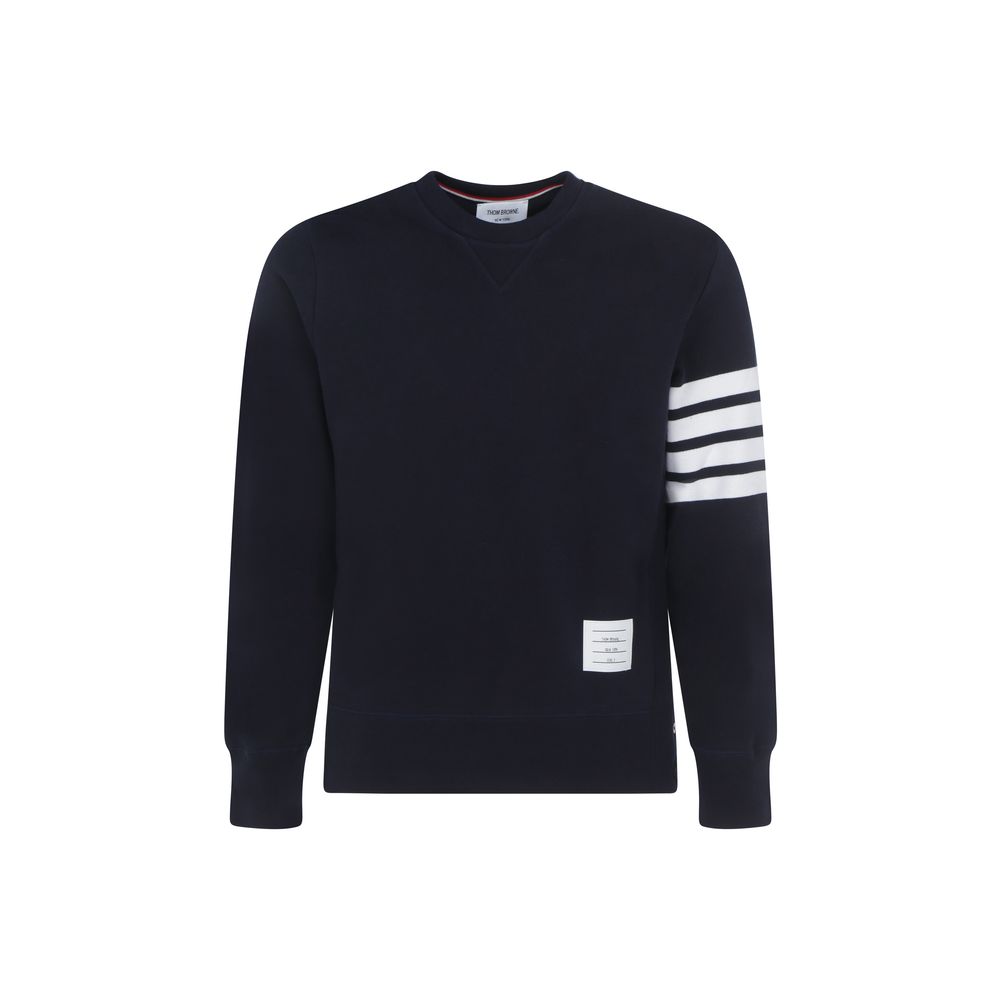 Thom Browne Baumwoll-Sweatshirt in Blau