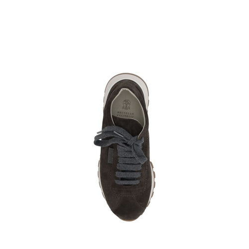 Brunello Cucinelli Black Rubber Platform Sneakers