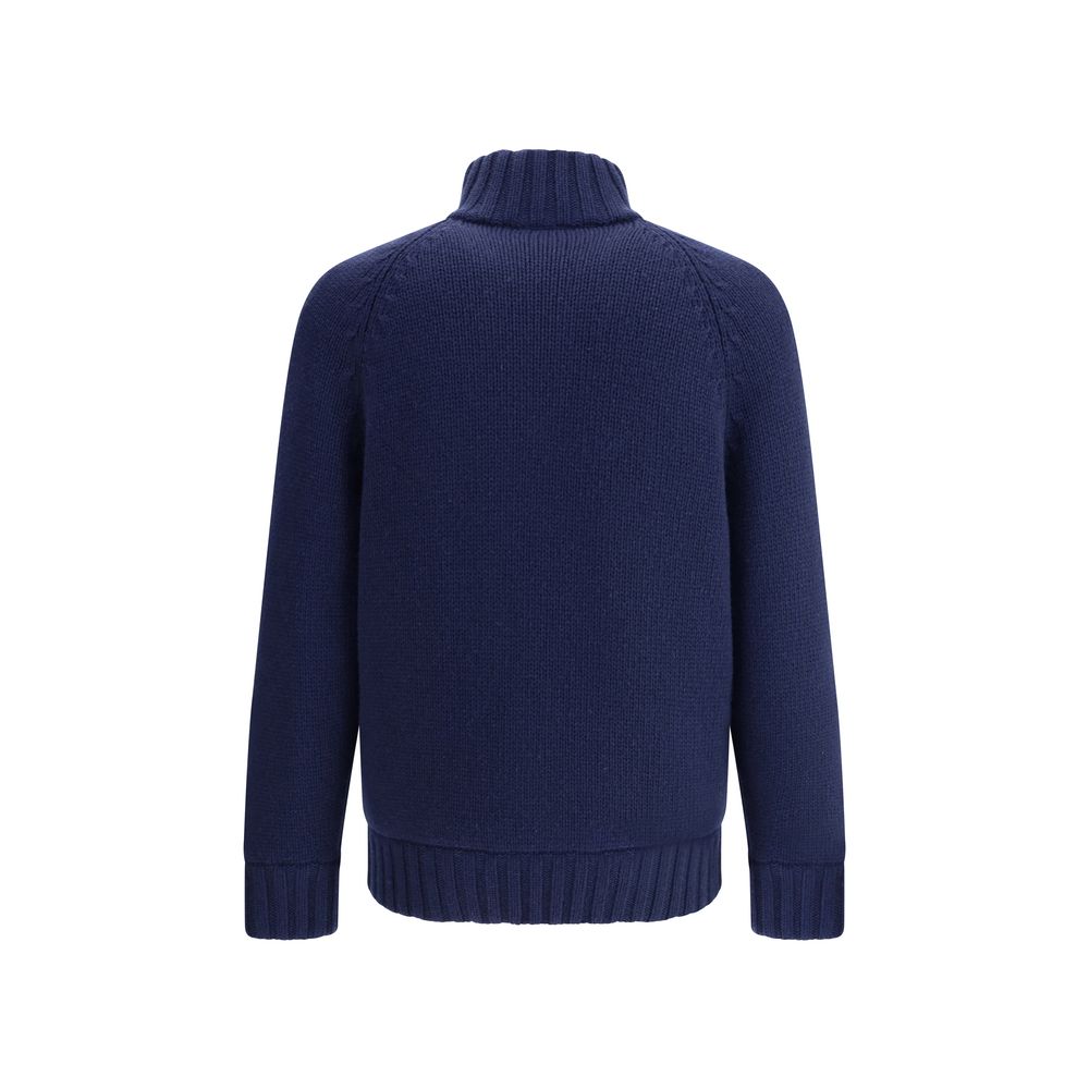 Brunello Cucinelli Blauer Kaschmir-Mantel