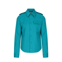 Bottega Veneta Grain De Poudre Hemd aus Wolle
