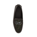 Fendi Monogramm-Loafer aus Leder
