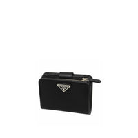 Prada Französische Brieftasche aus Nylon und Leder