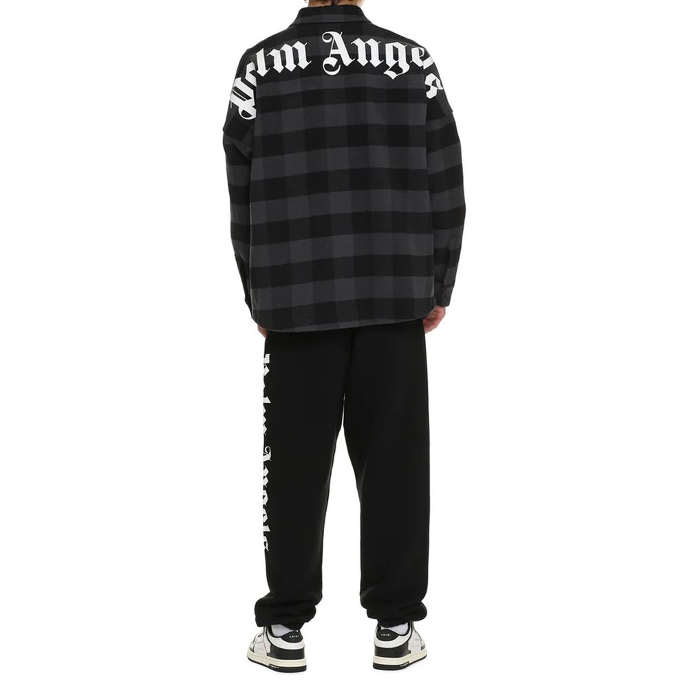 Palm Angels Logo-Baumwoll-Overshirt
