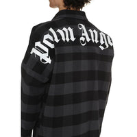 Palm Angels Logo-Baumwoll-Overshirt