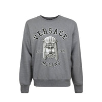 Versace Sweatshirt aus Baumwolle mit Rundhalsausschnitt
