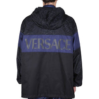 Versace Windbreaker-Jacke mit Kapuze