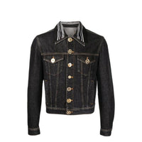 Versace Denim-Jacke mit Medusa-Motiv