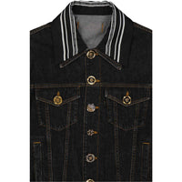 Versace Denim-Jacke mit Medusa-Motiv