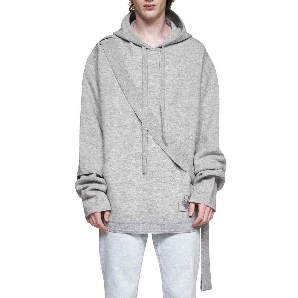 Off-White Sweatshirt aus Wolle