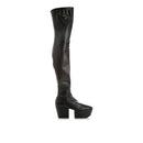 Prada Plateaustiefel aus Leder