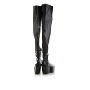 Prada Plateaustiefel aus Leder